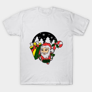 Santa Clause Christmas Tree T-Shirt